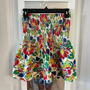 Cecilie Copenhagen Floral Ruched Tess Skirt Size Small